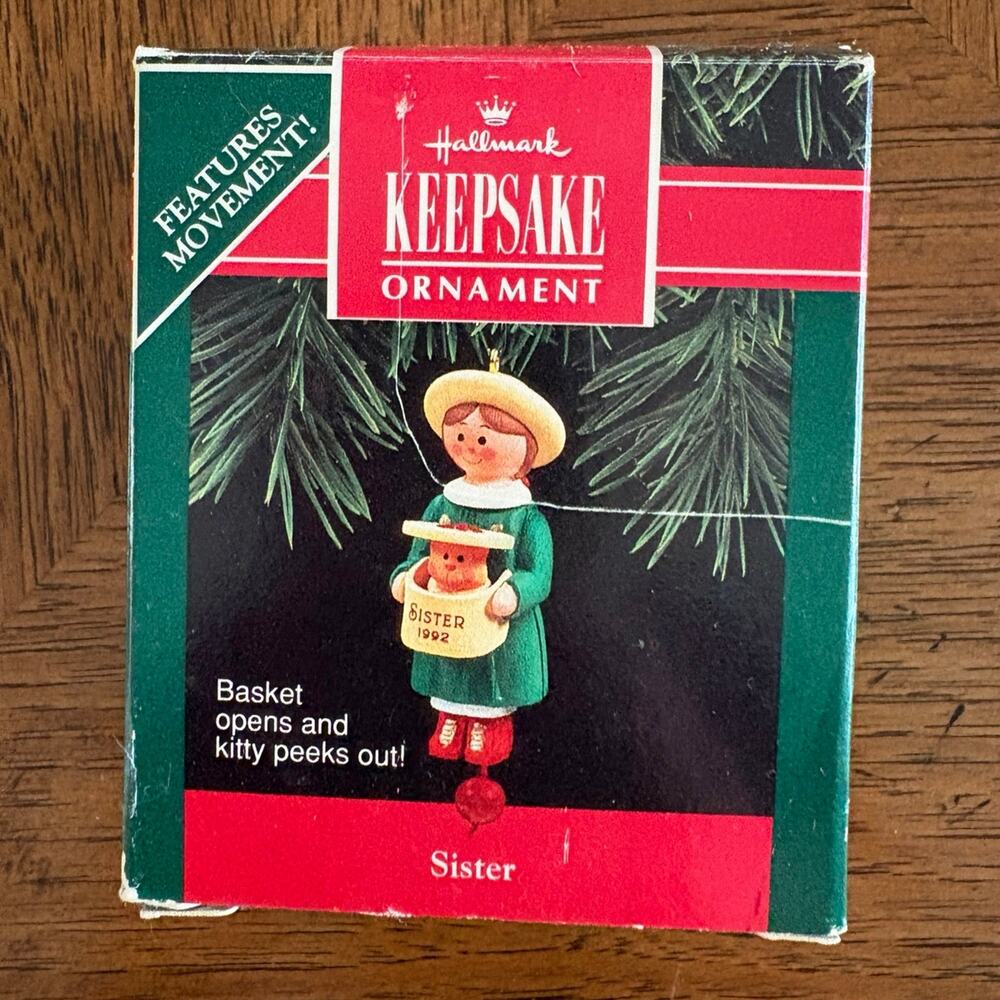 Vintage Hallmark Keepsake Ornament: Sister
